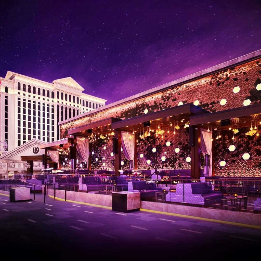 OMNIA Nightclub Terrace in Caesars Palace